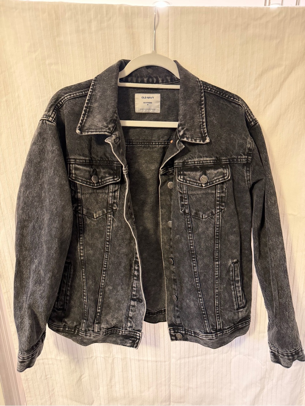 Old Navy Women’s Washed Black Denim Jacket - Faded Black